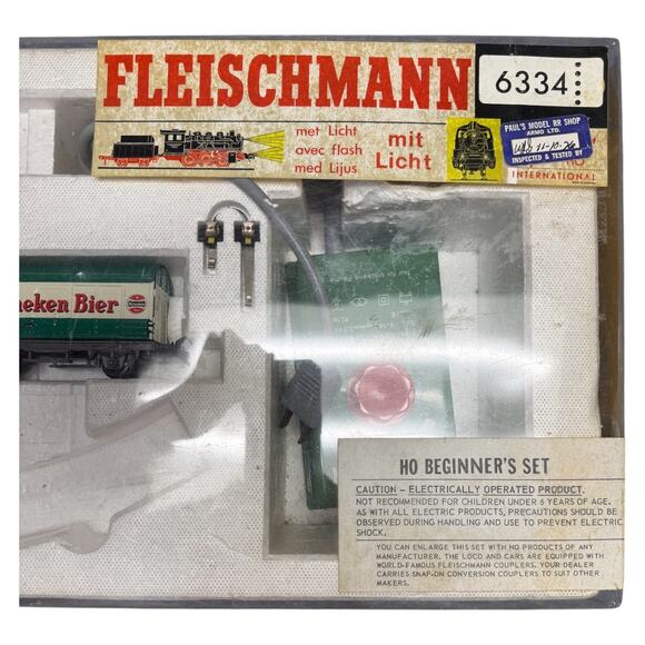 Beginners 1976 HO Fleischmann Train Set with Transformer Missing Track - AS IS - Picture 2 of 14